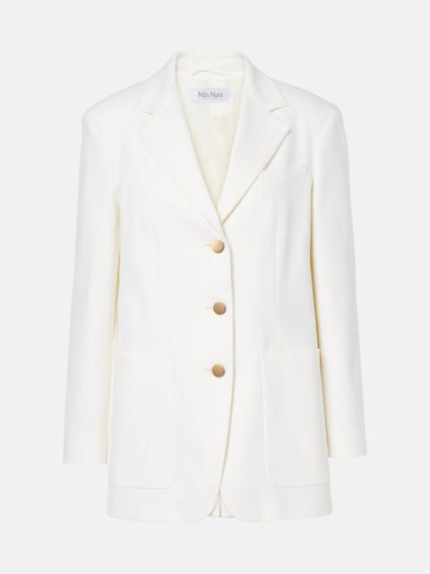 Single-breasted cotton drill jacket