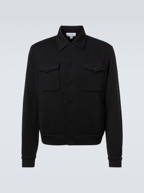 Virgin wool overshirt