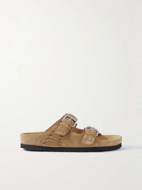 Lennyo braided suede slides