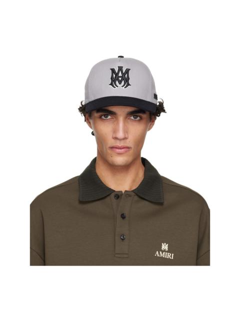 Gray & Black MA Outline Two Tone Cap