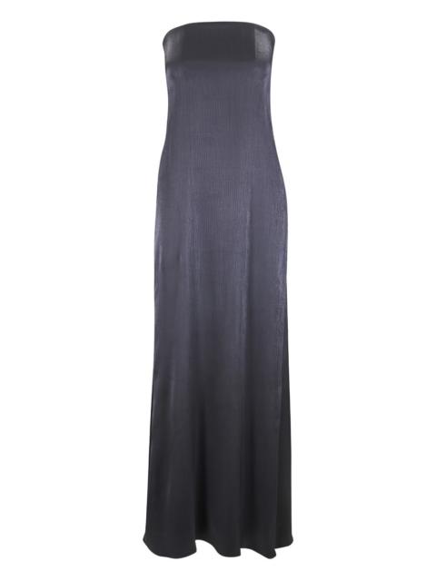Carolyn's strapless rear-split maxi dress