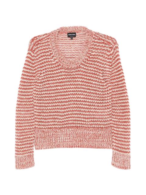 open-knit sweater