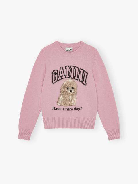 PINK POODLE SWEATER
