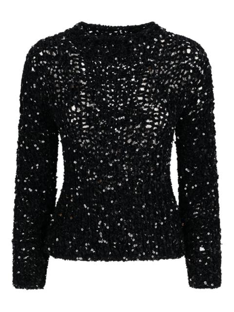 sequin-embellishment sweater