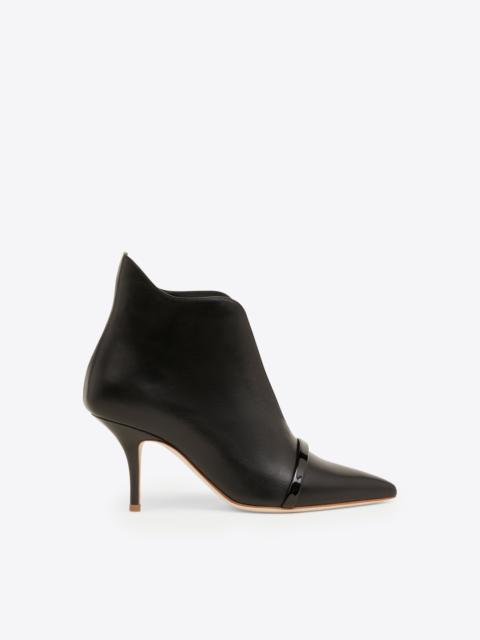 Cora 70 Black Leather Ankle Boots