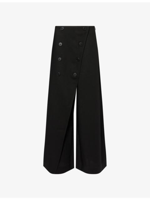 Rover Wrap-Front Woven Trousers