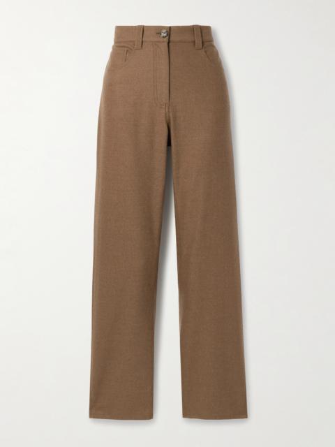Callum Brushed-wool Straight-leg Pants