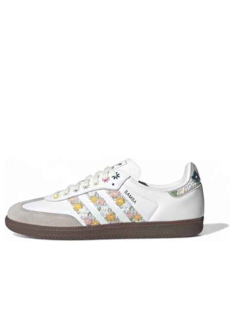 adidas Samba OG Satin 'Floral Cloud White Clear Granite' HQ5155
