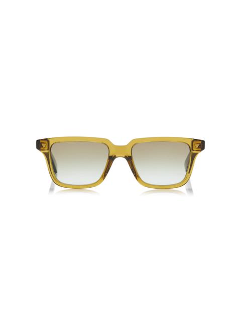 Square-Frame Acetate Sunglasses brown