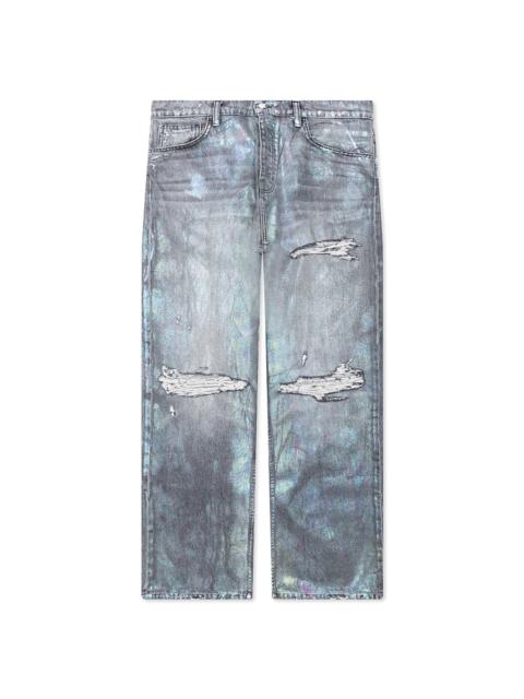 OIL SPILL BAGGY JEAN - CHARCOAL WASH