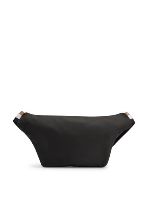 STRUCTURED BELT BAG WITH CONTRAST LOGO