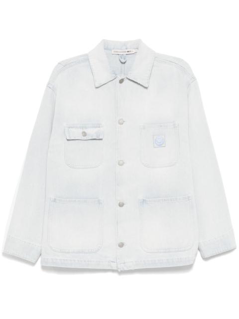 logo-patch denim jacket