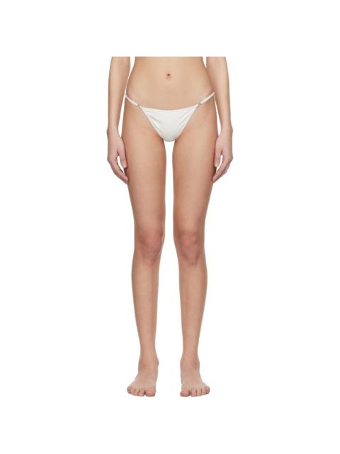 White Pipa Bikini Bottom
