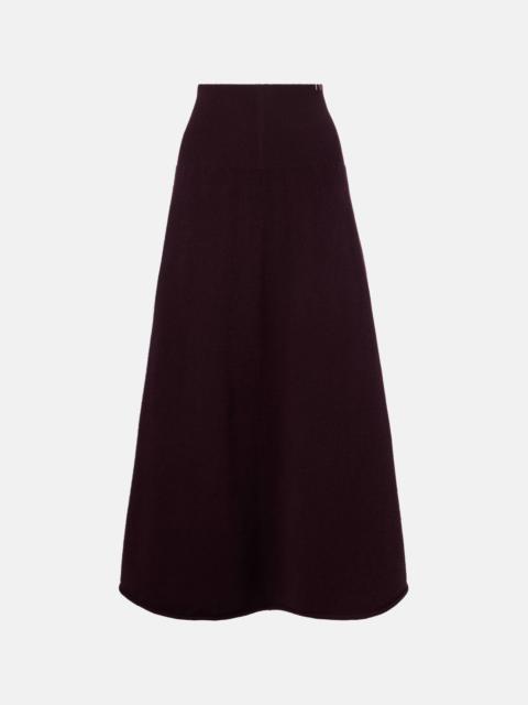 N°388 Ease cashmere-blend maxi skirt
