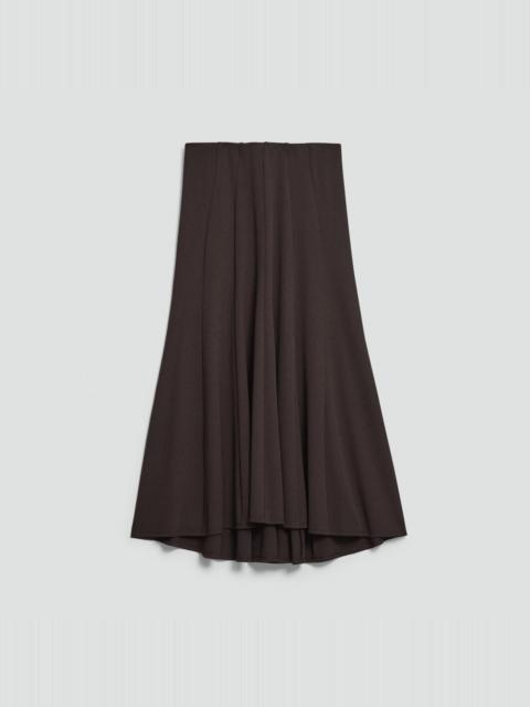 Fluted Seam Skirt in Crepe Jersey