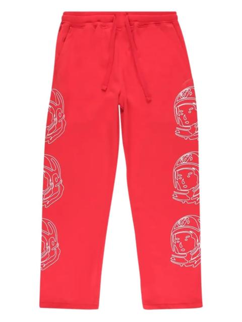 helmet-print track pants
