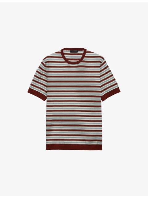 Striped Knitted Cotton Jumper