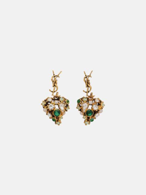 Cassandre embellished drop earrings