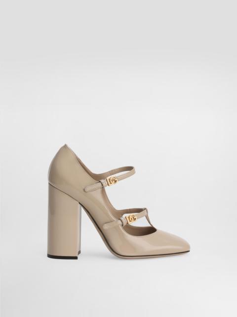 Patent leather pumps