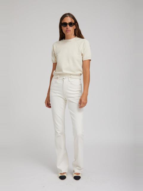 EARHART VINTAGE WHITE MICRO FLARE DENIM