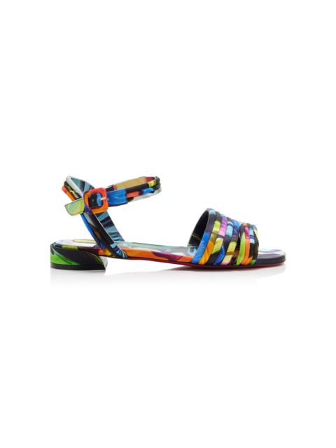 Sweet Disco Jane Printed Satin Sandals multi