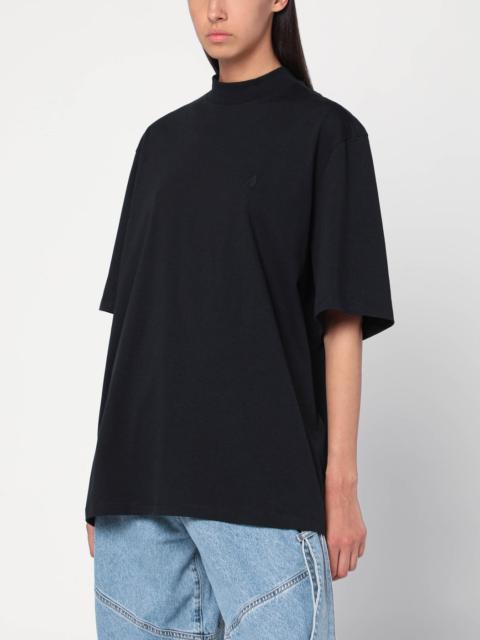 Black cotton T-shirt