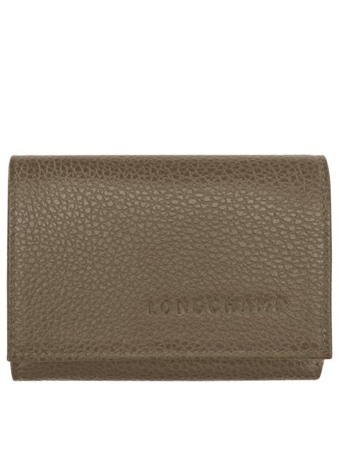Le Foulonné Compact wallet Caper - Leather