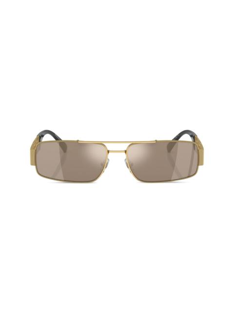 logo-plaque rectangular-frame sunglasses