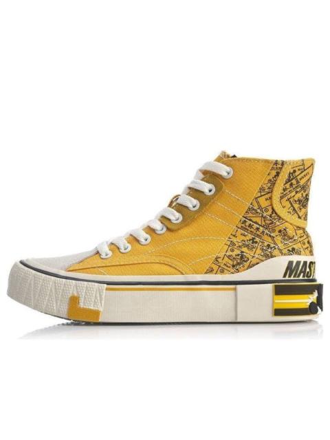 (WMNS) Li-Ning Superwave Canvas Hi 'Yellow Black' AGCQ202-3