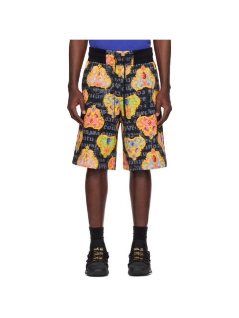 Black & Gold Heart Couture Shorts