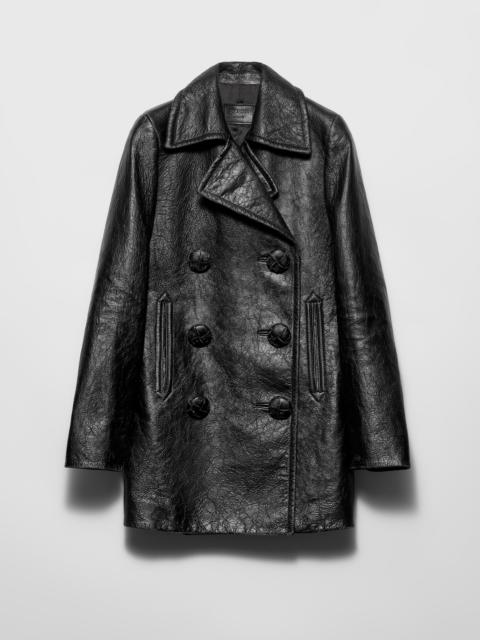 Leather coat