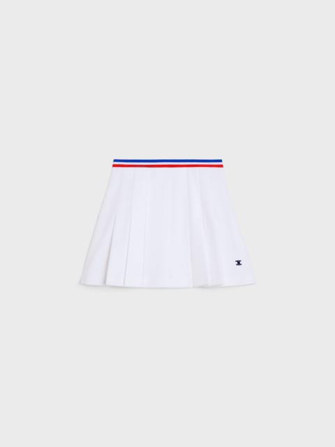 ミニスカート CELINE | SHORT PLEATED SKIRT IN COTTON PIQUE 2Z337233U.01UO CELINE short pleated skirt in cotton piqué | REVERSIBLE