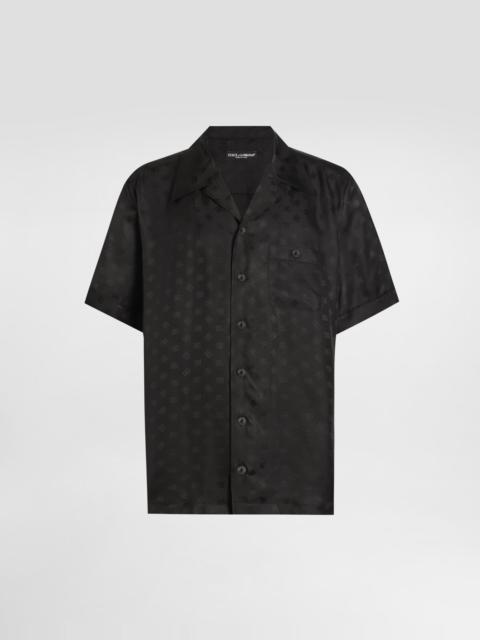 DG logo jacquard hawaii shirt