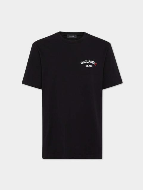 REGULAR FIT RUBBER LOGO T-SHIRT