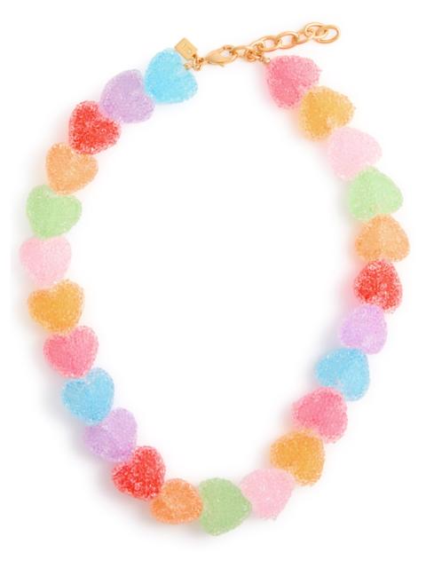 Crystal Haze Jelly Heart 18kt Gold-plated Necklace