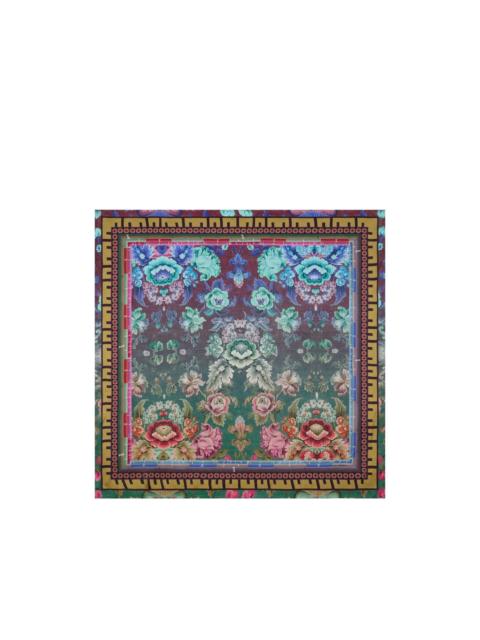 floral-print scarf