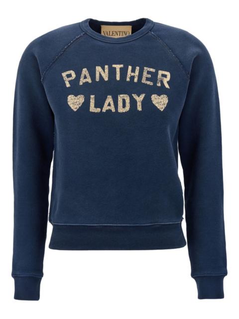 Panther Lady-print crew-neck sweatshirt