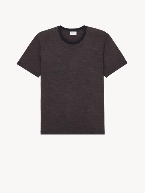 CASSANDRE T-SHIRT IN STRIPED WOOL