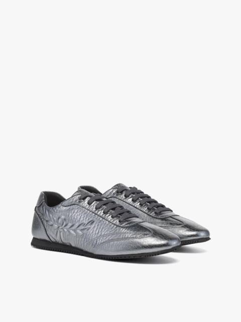 Federlite Lo Sneakers in Laurel Metallic Leather