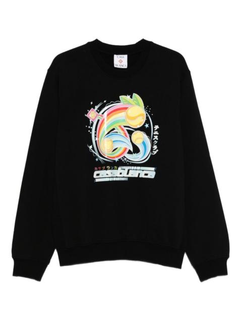 graphic-print sweatshirt