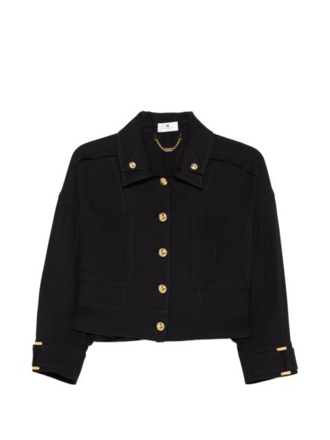 buttoned cropped jacket
