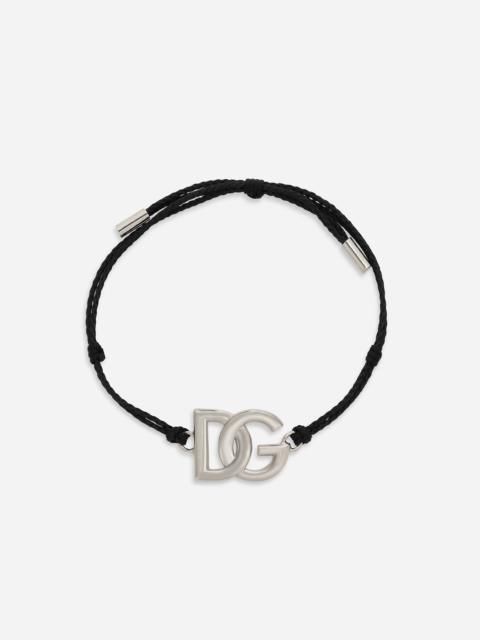 Cord bracelet with large DG logo