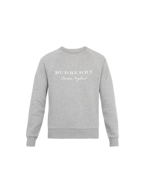 Burberry Taydon Embroidered Crewneck Pale Grey