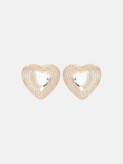 Crystal-embellished earrings