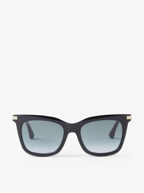Olye
Black Square-Frame Sunglasses with Glitter