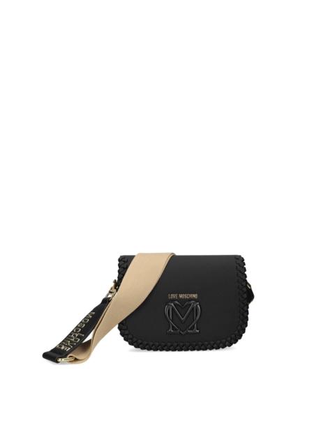 logo-lettering cross body bag