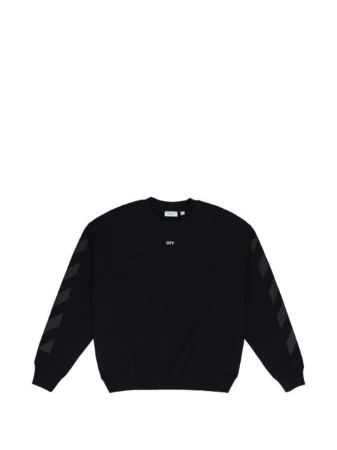 diagonal crewneck sweatshirt