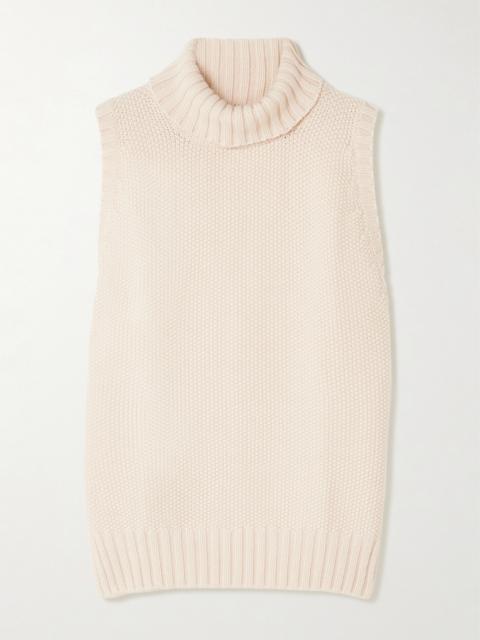 Cashmere Turtleneck Sweater Vest
