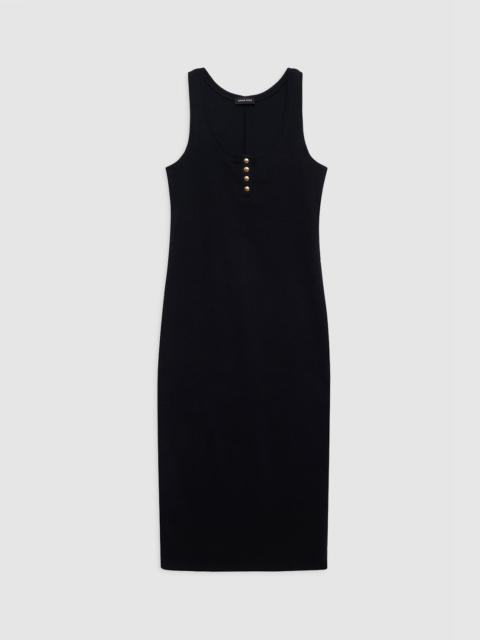 Alessia Tank Midi Dress - Black