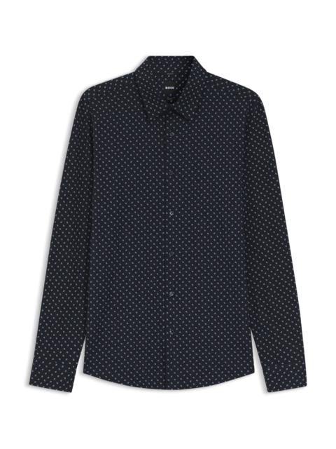 PRINTED SLIM-FIT SHIRT IN A COTTON BLEND